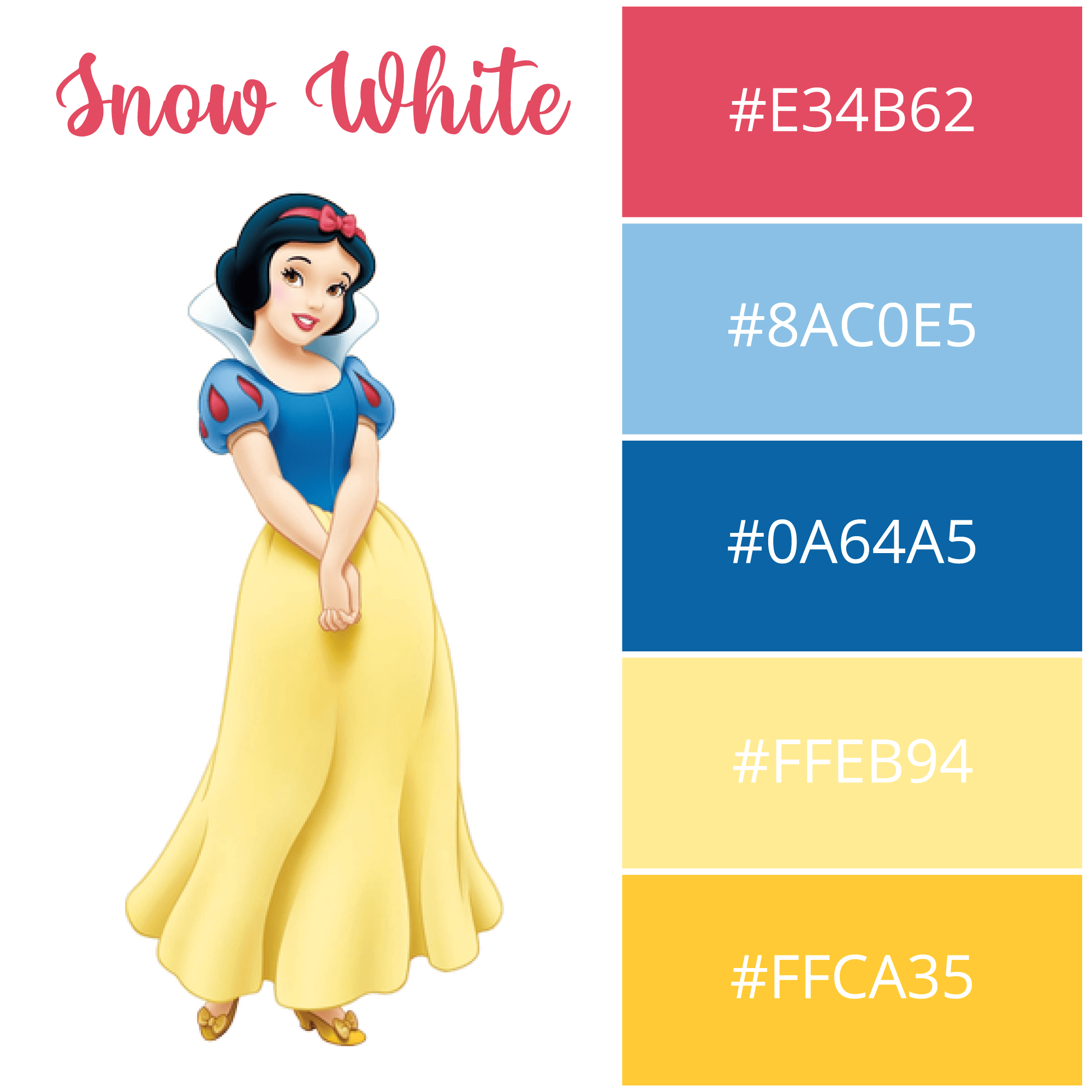 Snow White Colour Scheme